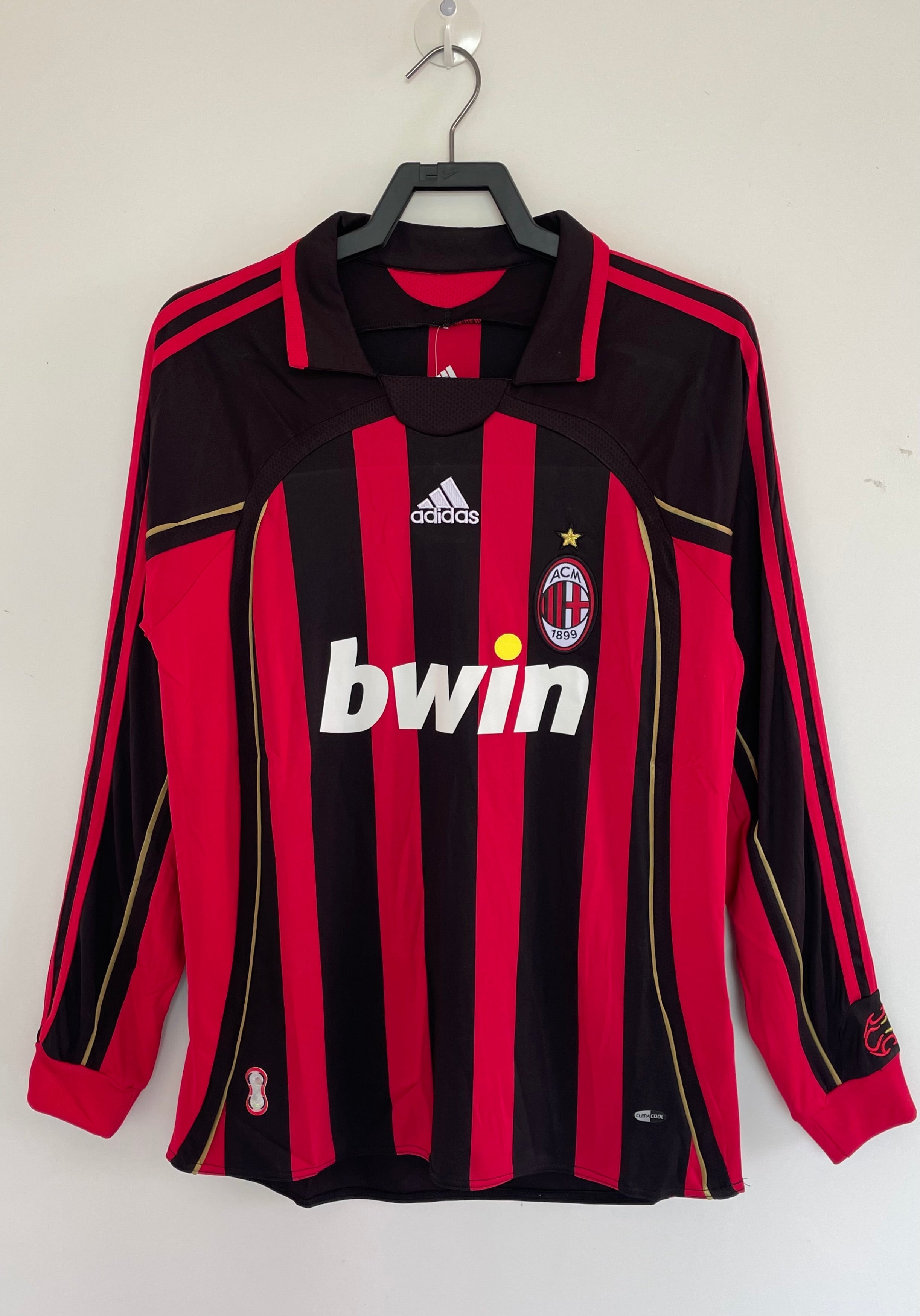 MAILLOT AC MILAN MANCHES LONGUES DOMICILE 2006/2007