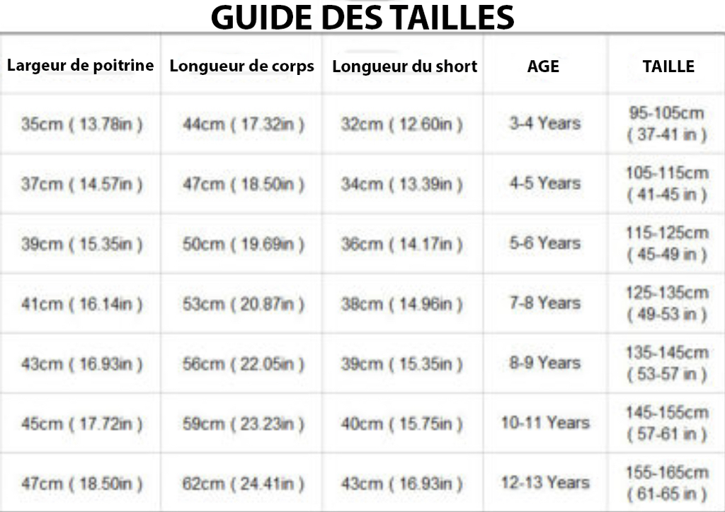 KIT ENFANT FRANCE EXTERIEUR 2024