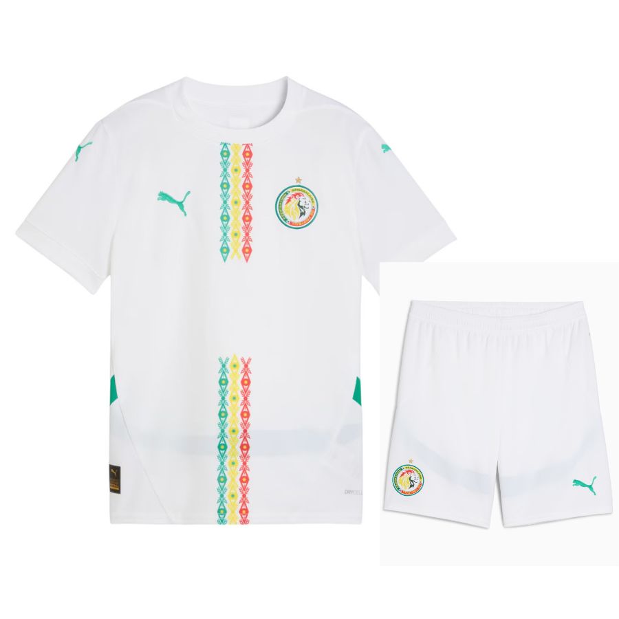 Maillot Kit Enfant Senegal Domicile 2024 2025 Blanc