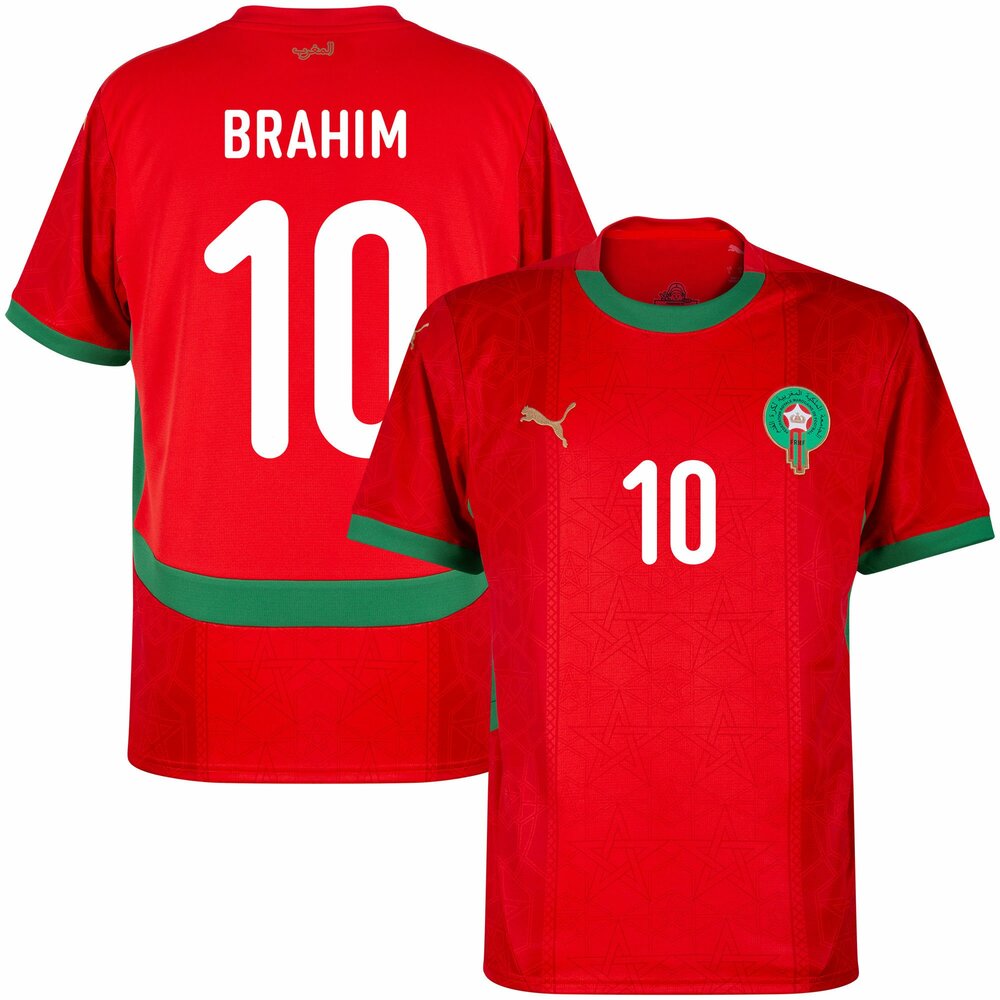 Maillot Maroc Homme Brahim 10 Domicile 2024 2025