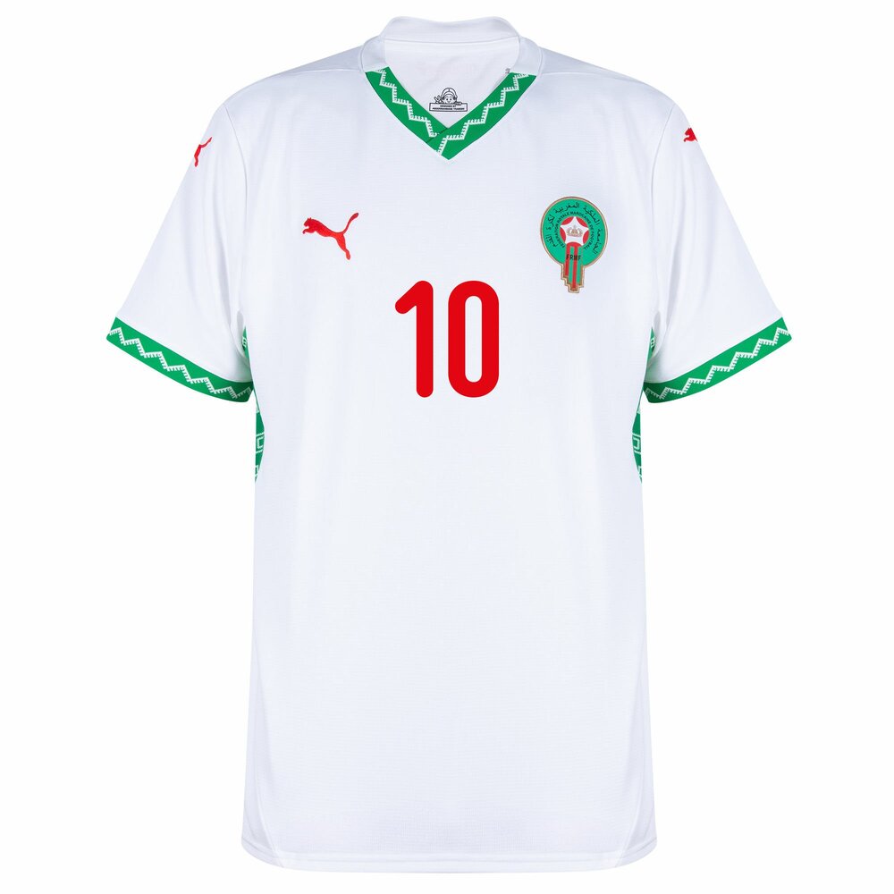 Maillot Maroc Homme Brahim 10 Exterieur 2024 2025