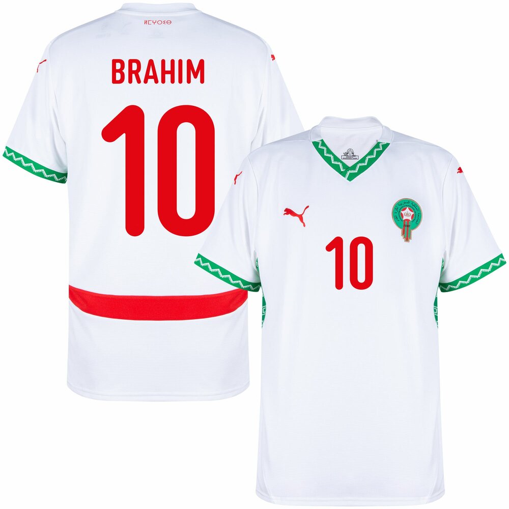 Maillot Maroc Homme Brahim 10 Exterieur 2024 2025