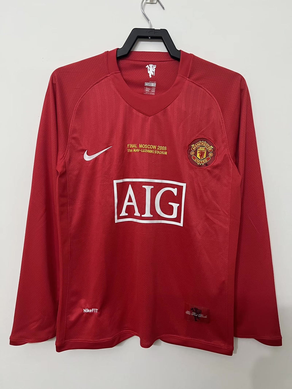 MAILLOT MANCHESTER UNITED MANCHES LONGUES DOMICILE 2007/2008